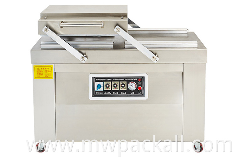 Double chamber vacuum sealer machine , Air-extracting industrial double chamber vacuum sealer packing